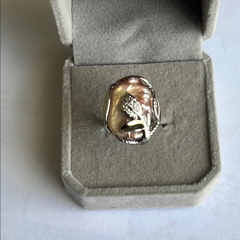 Adjustable Baroque Pearl Ring - Picture 6 of 6
